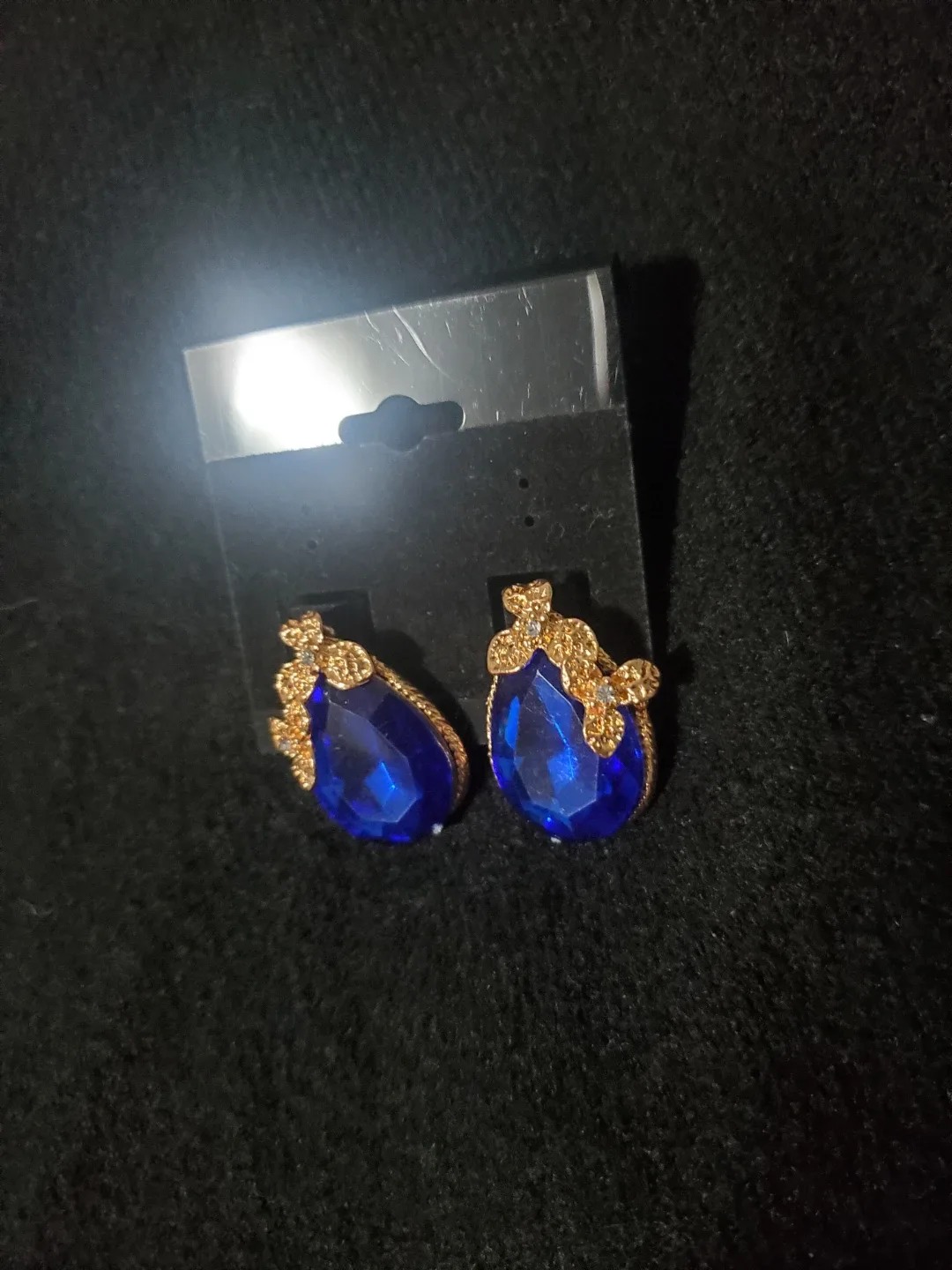Blue Teardrop Earrings