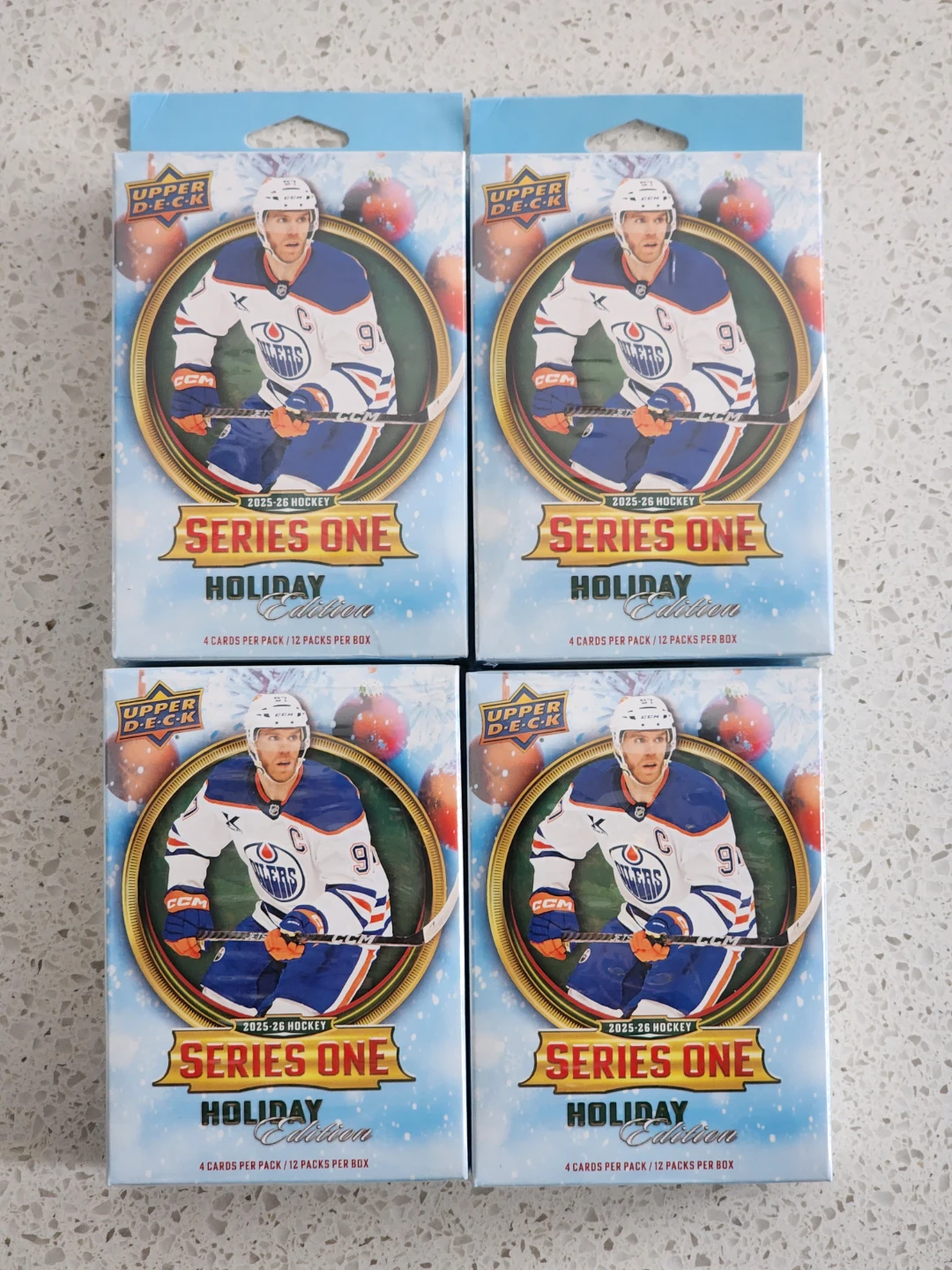 2025-26 NHL UPPER DECK SERIES ONE 1 Hockey Hanger Box Holiday