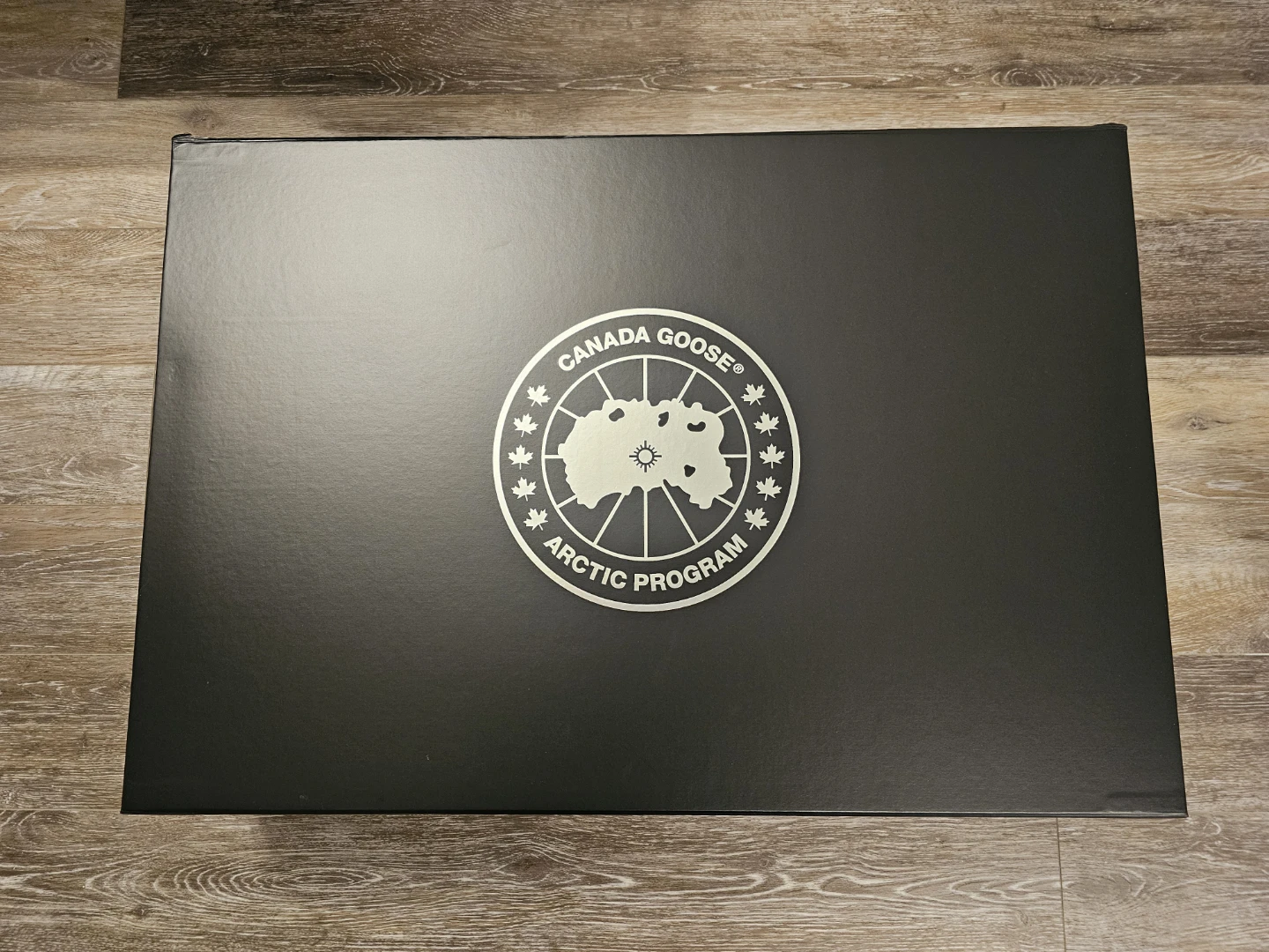 canada goose box and paper bag