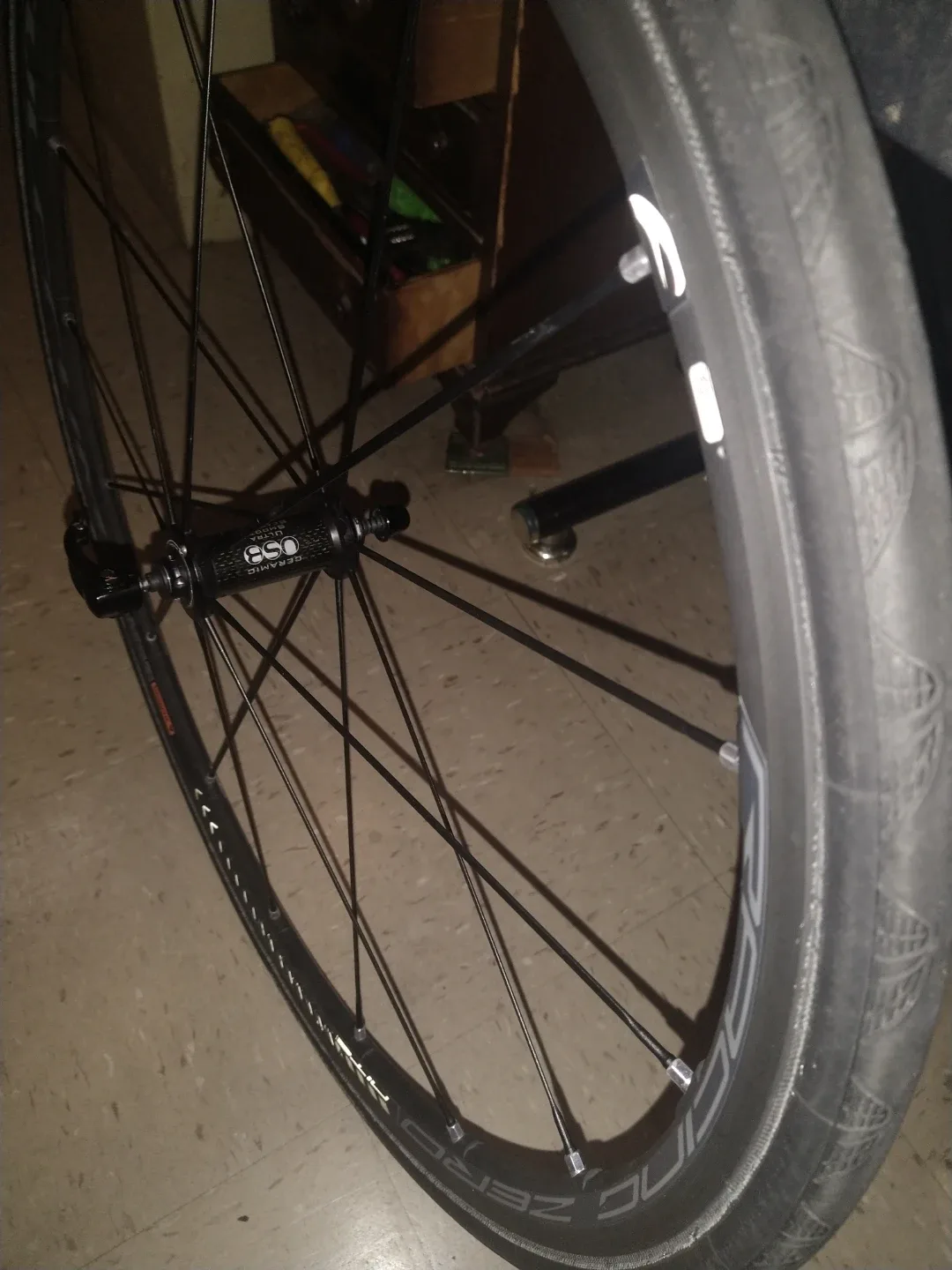 Fulcrum zero nite clincher wheels 700c, with extra image indicator(9)