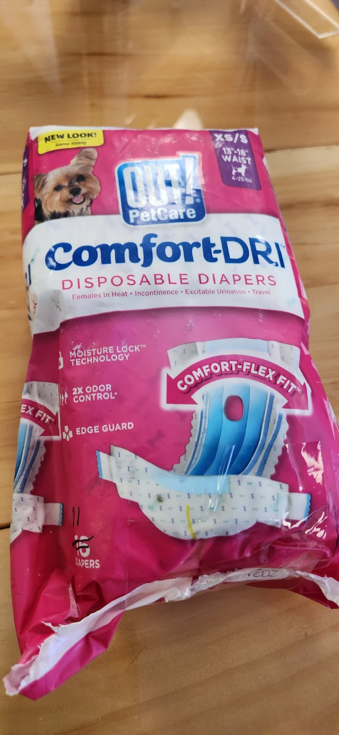 OUT! PetCare Comfort-DRI Disposable Diapers XS/S