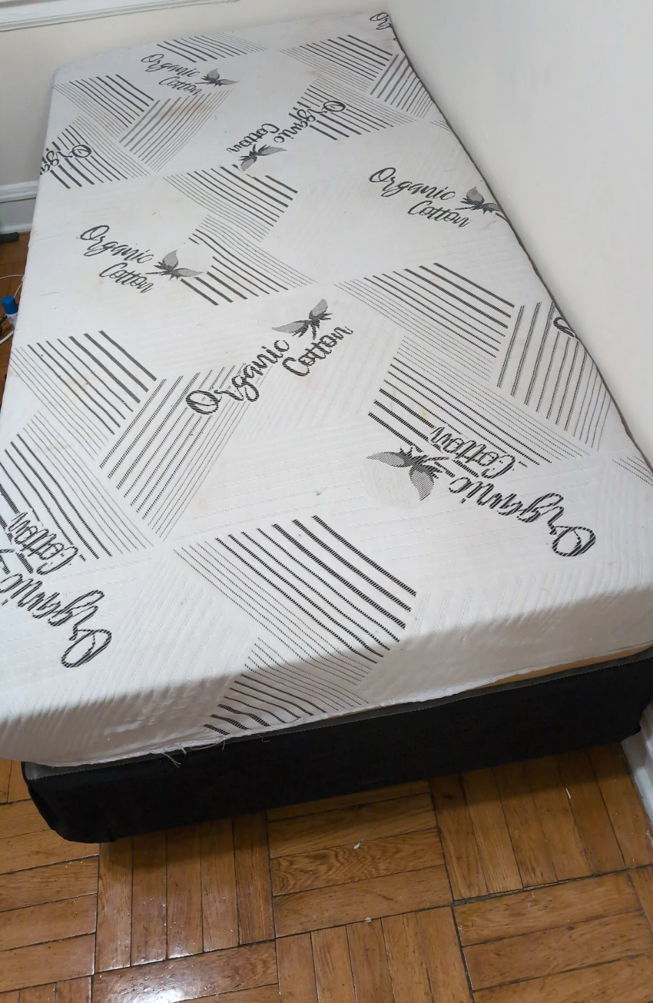 Twin - Size Organic Cotton Mattress with spring box