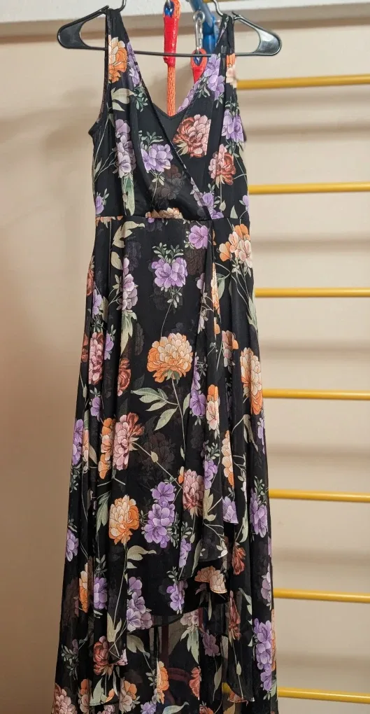 Floral Print Hi-Lo Dress (Calvin Klein brand)