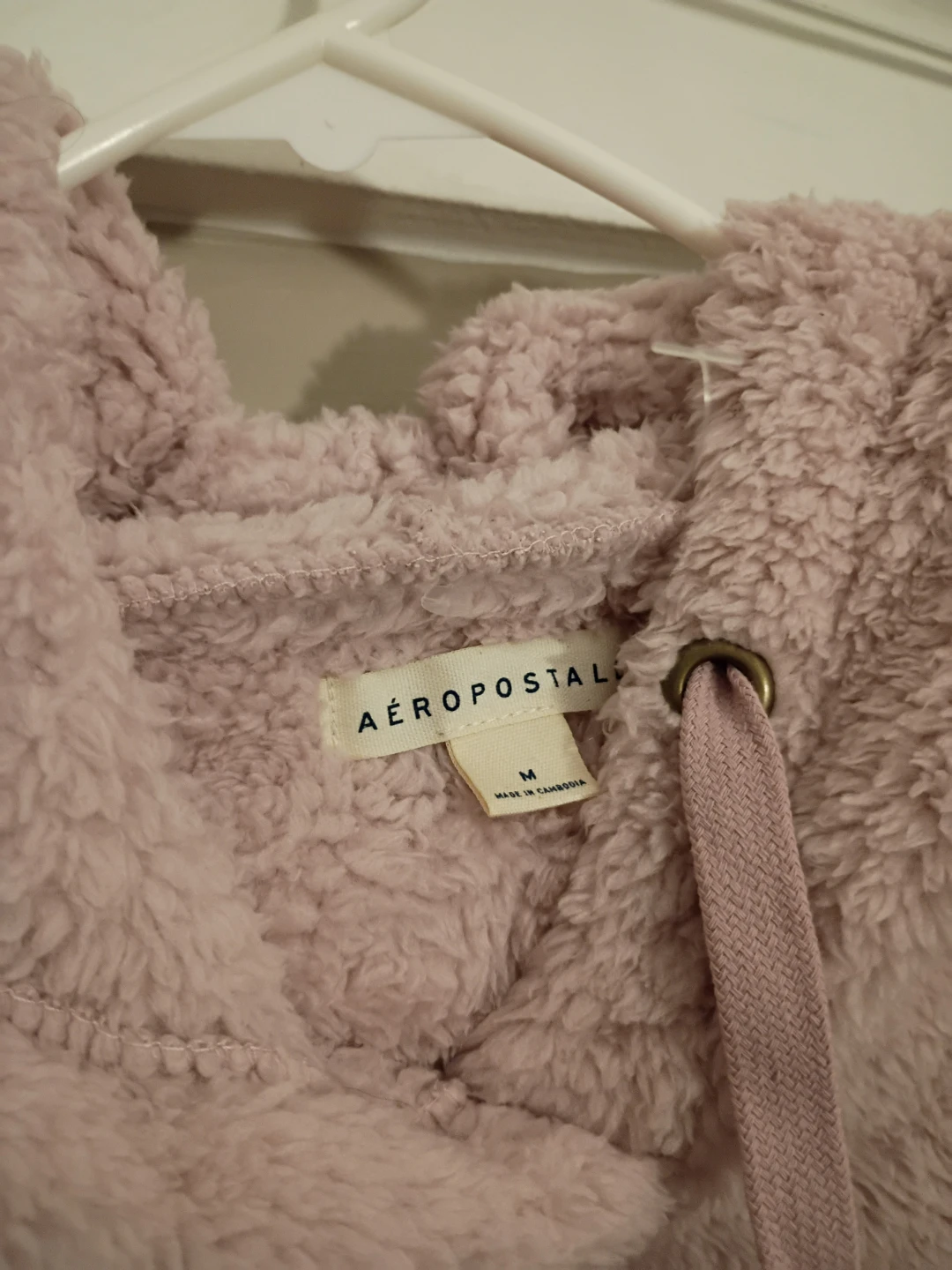 Aeropostale Pink Fuzzy Hoodie - Size M - photo 2