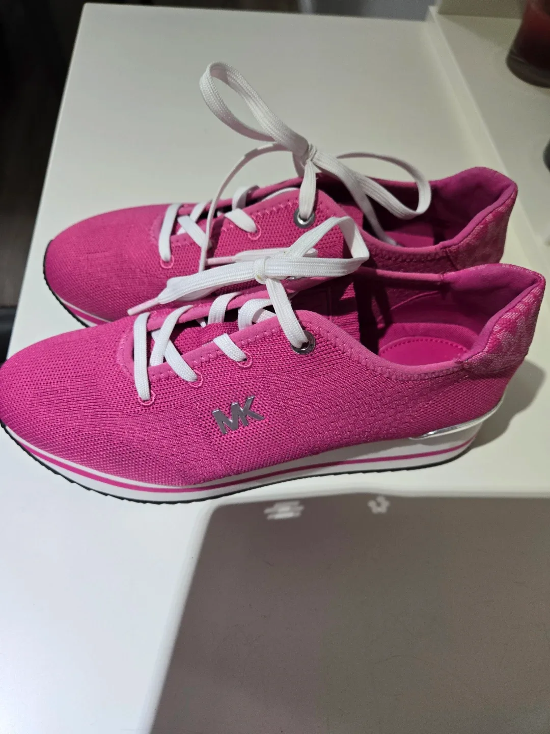 Michael Kors Pink Sneakers Size 8