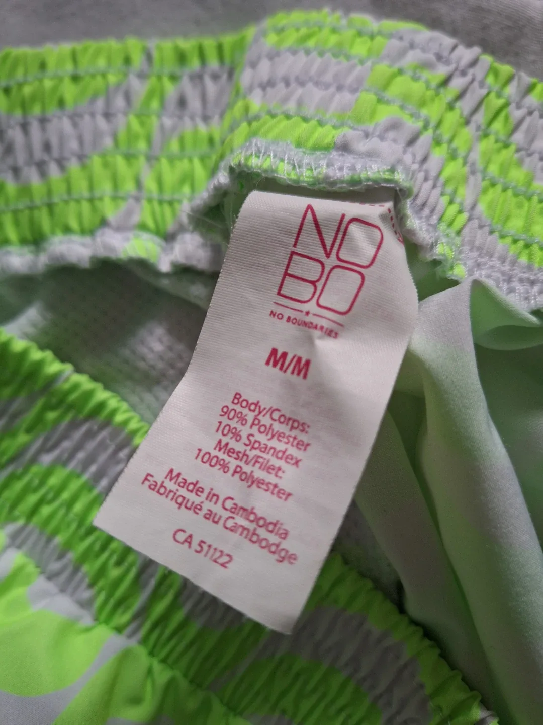 #Cleanout NOBO Women's M/M Shorts - Green/White image indicator(2)