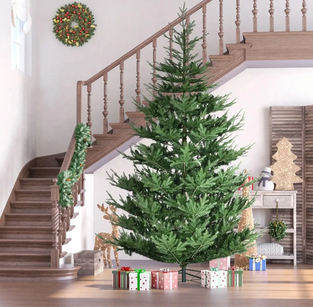 HOMCOM 7.5ft Christmas Tree Wide Pine