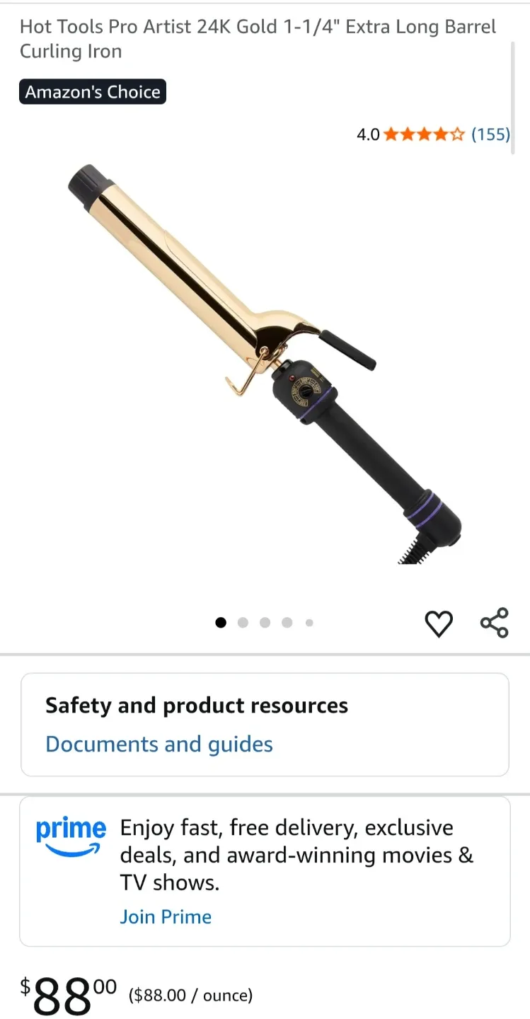 Hot Tools Pro Artist 24K Gold Curling Iron