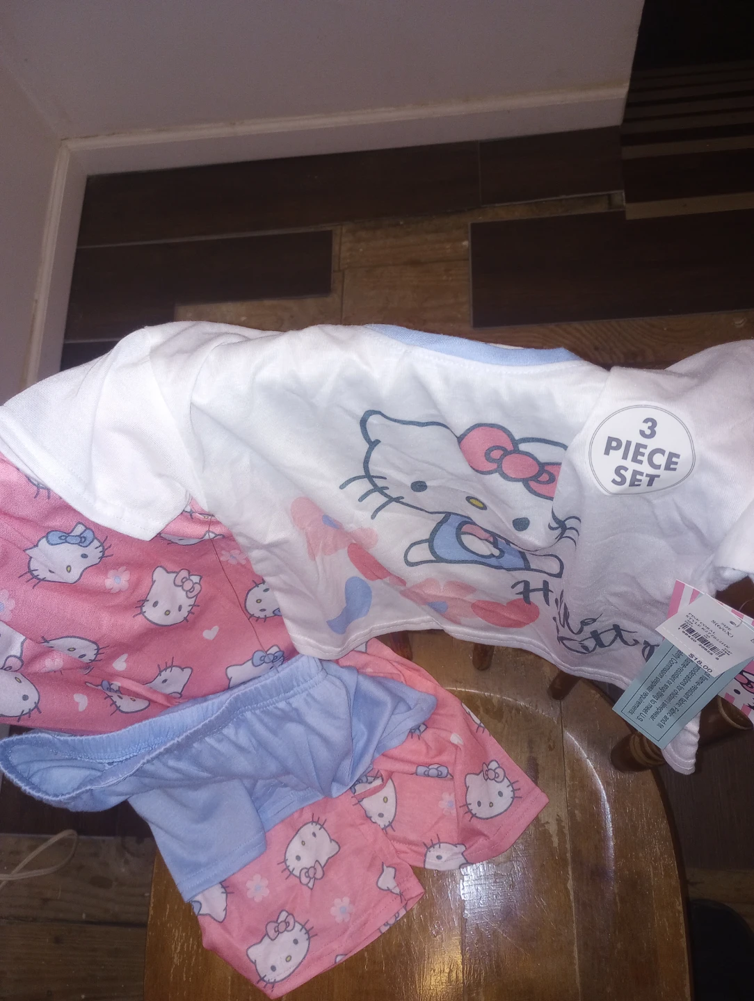 Hello Kitty 3-Piece Pajama Set (Size 6/6X)