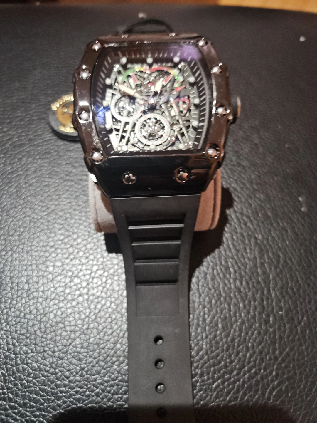 Men's Black Chronograph Watch