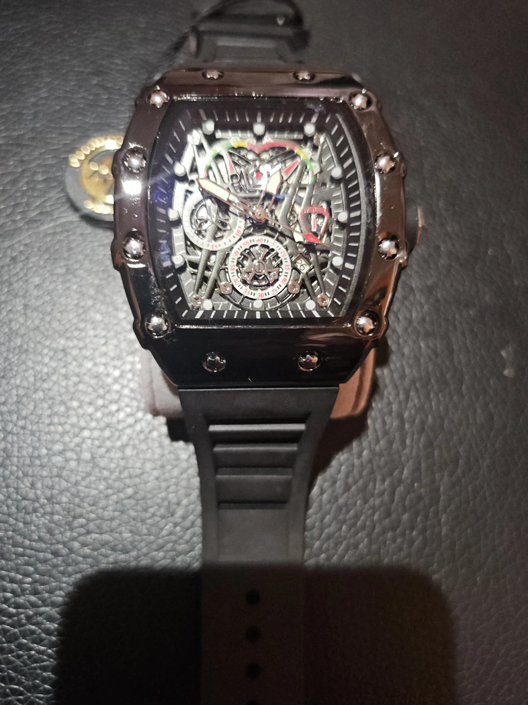 Men's Black Chronograph Watch - photo 2