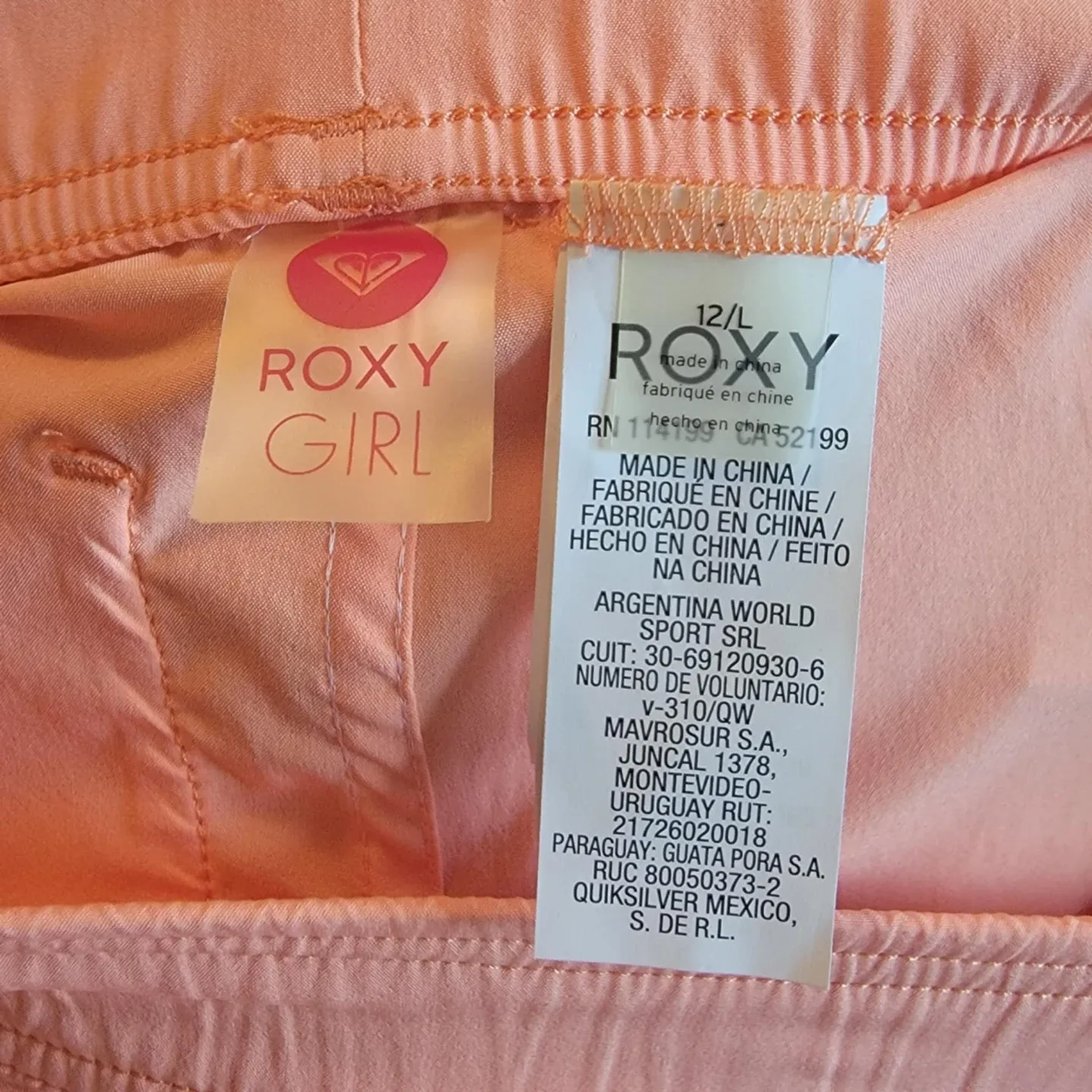 Peach Roxy Girl Girl's Shorts image indicator(3)