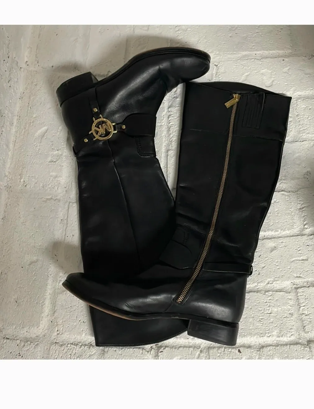 Ladies  Michael Kors  Black  leather  boots