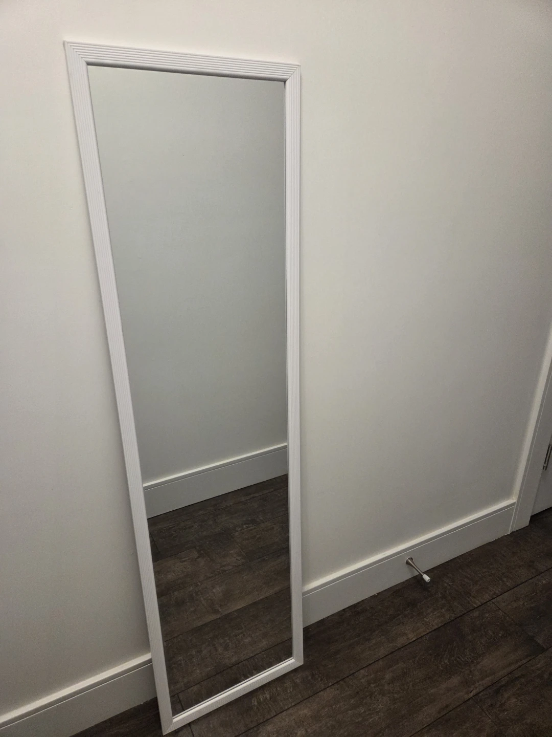White Framed Full Length Mirror