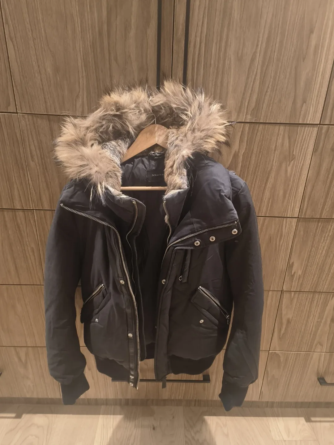 Dixon 2-in-1 Down Bomber with Hooded Bib and Natural Fur