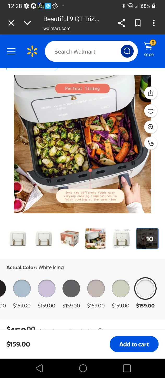 🧡BRAND NEW BEAUTIFUL 9 QUART WHITE AIR FRYER! - photo 4