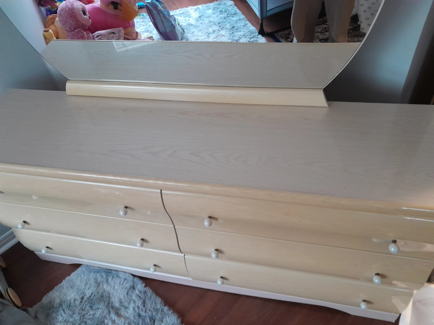 Wooden Dresser with Mirror - photo 2
