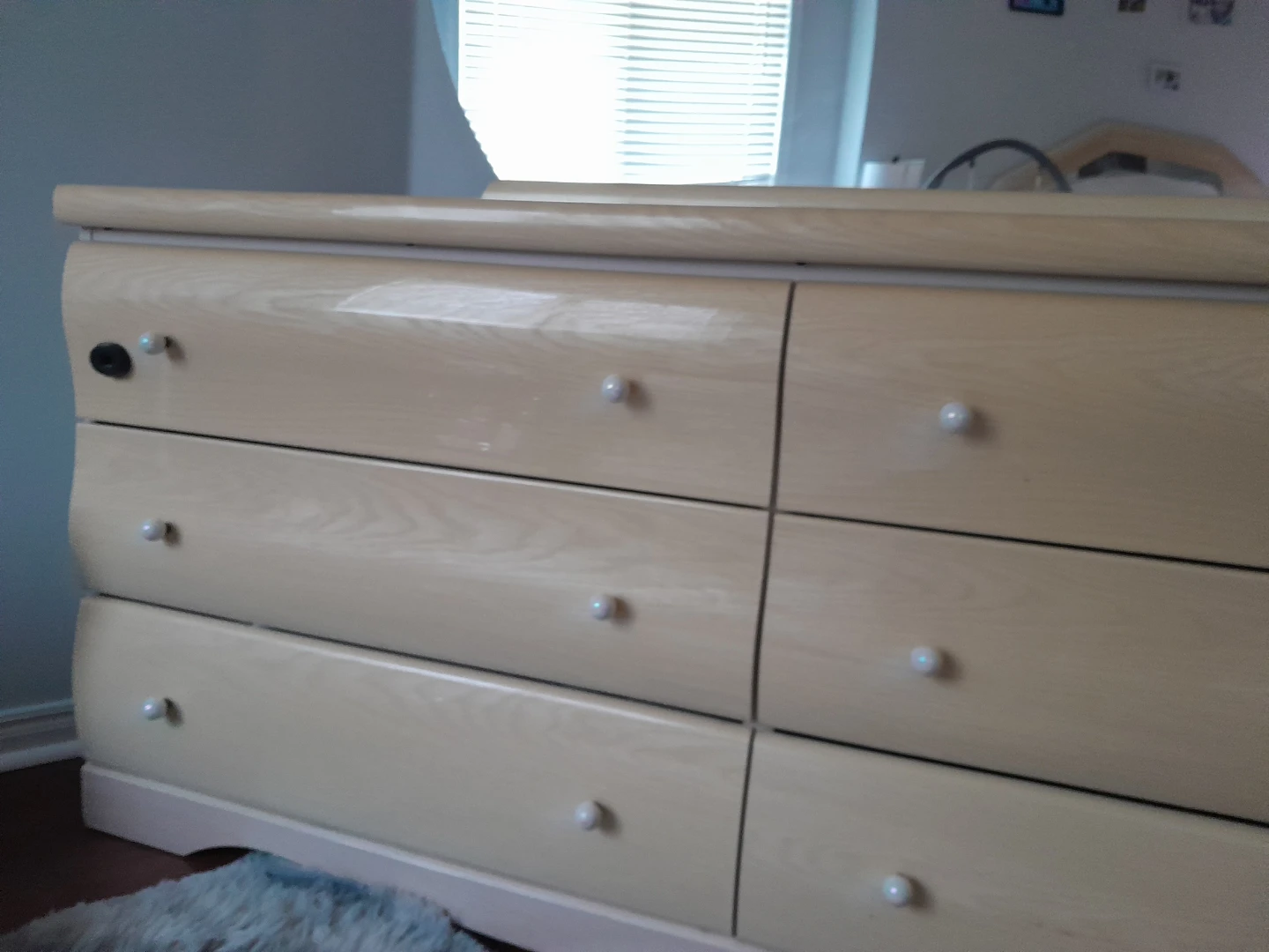 Wooden Dresser with Mirror - photo 3