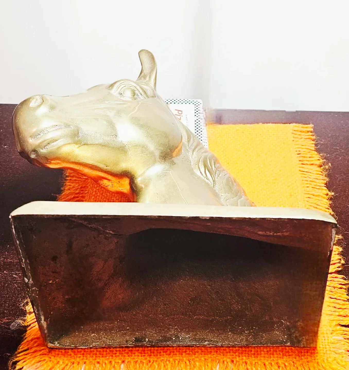 Brass Horse Head Bookend ♻️ #cleanout image indicator(5)