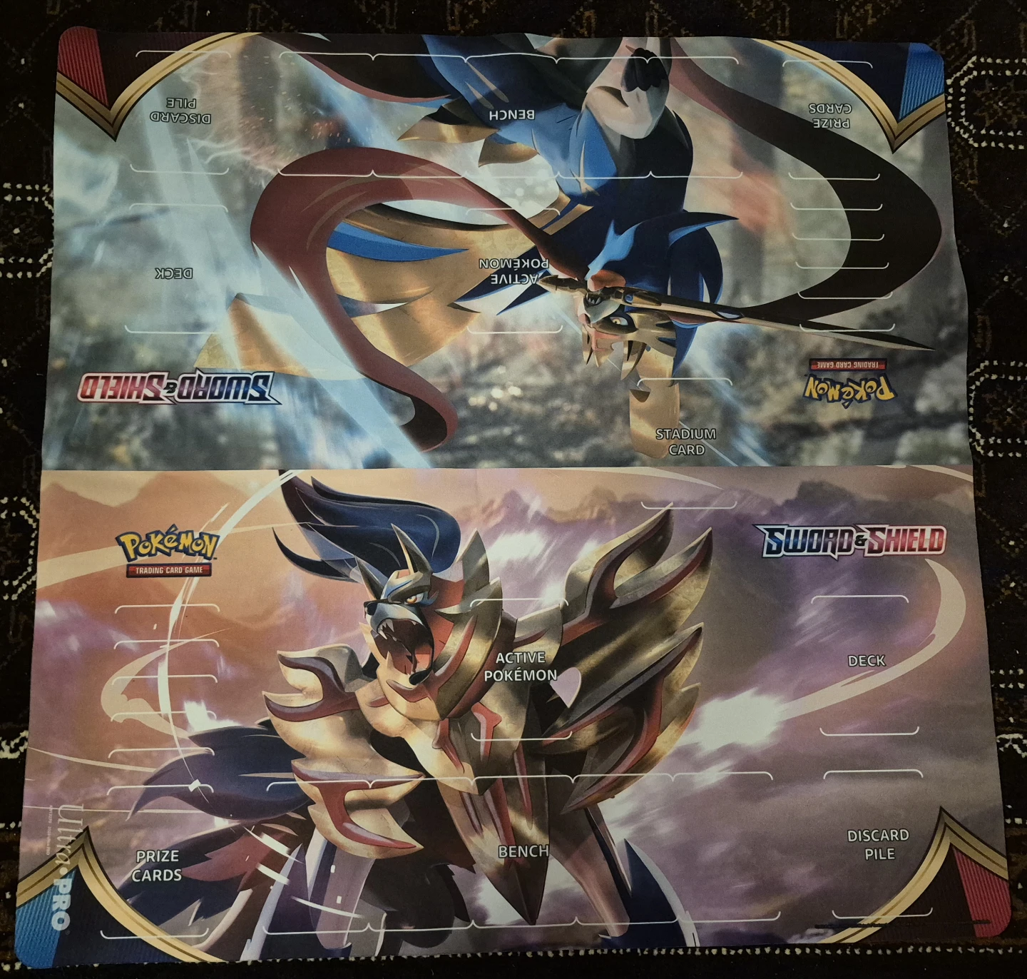 Pok sword and shield 2 player playmat