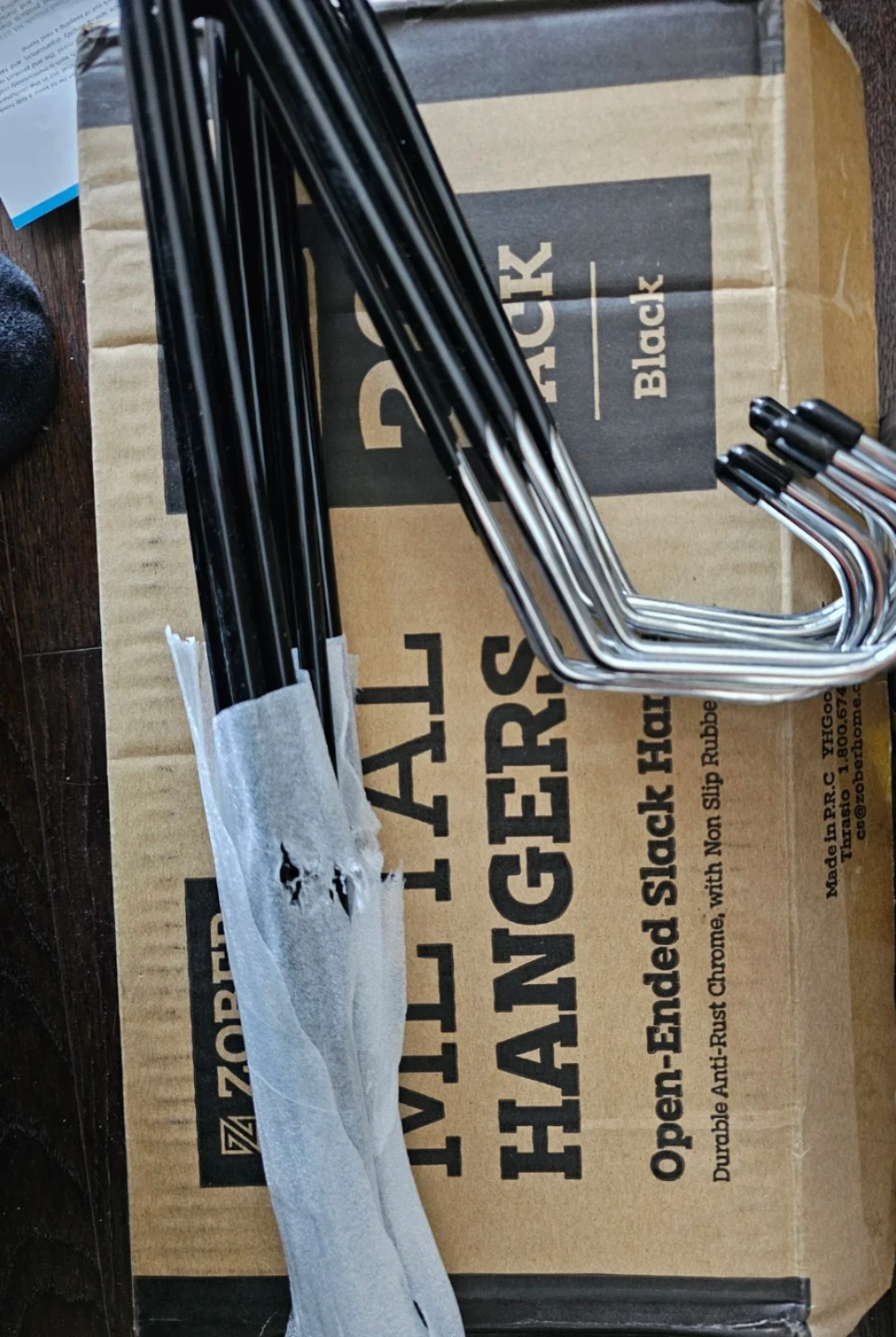 20-Pack Black Metal Slack Hangers - New - photo 2