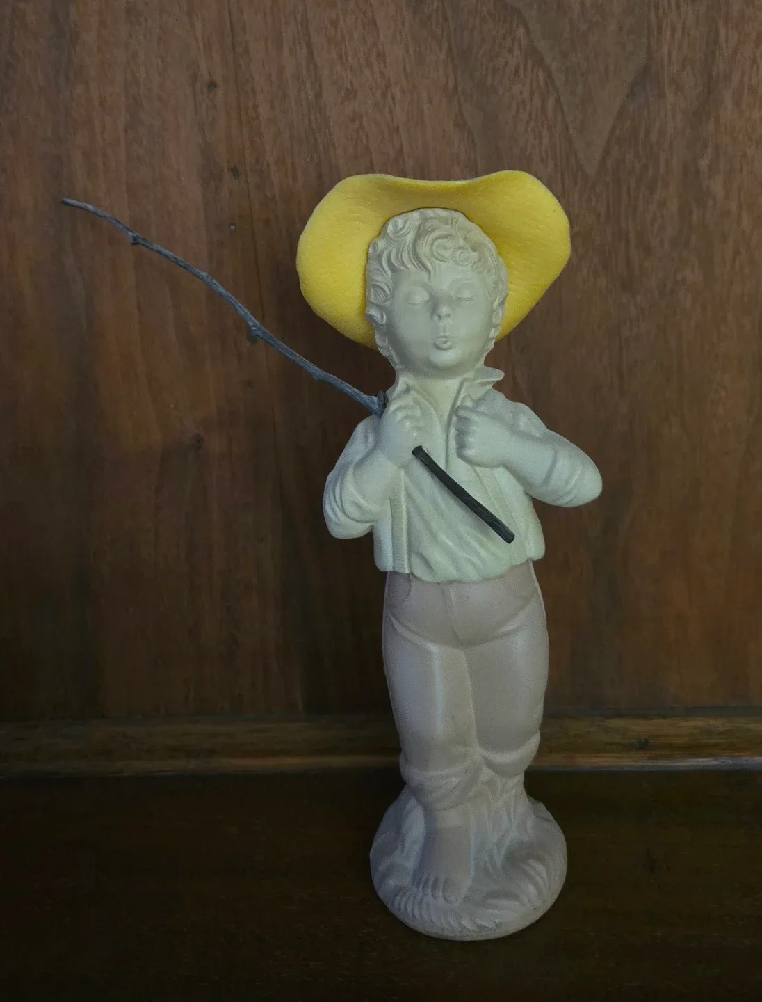 Vintage Boy Figurines with Balloon and Fishing Rod image indicator(3)