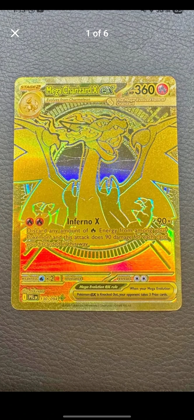 Mega charizard gold - pokemon card for sale