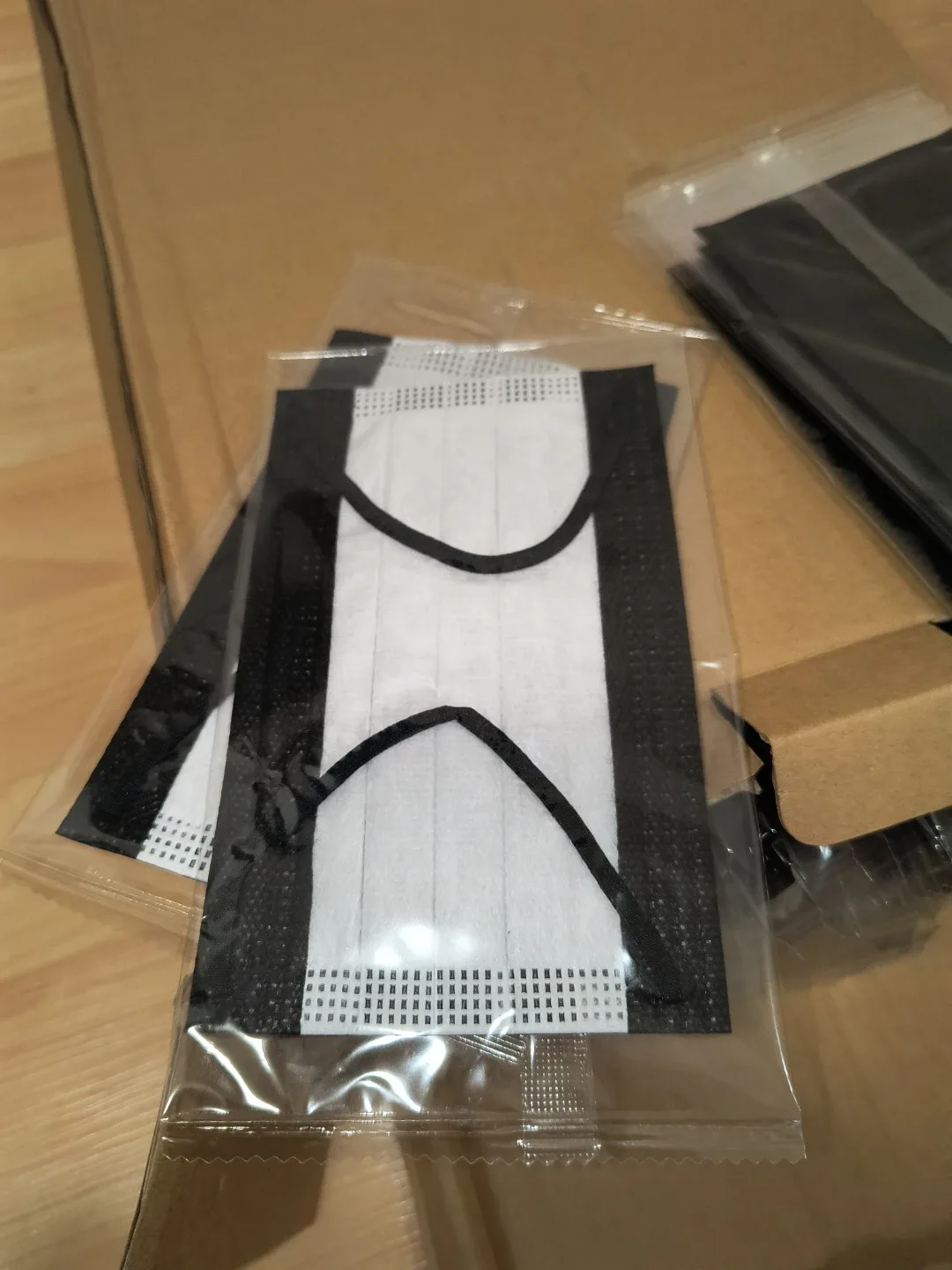 Black Kids’ Disposable Face Masks (4-Layer, Individually