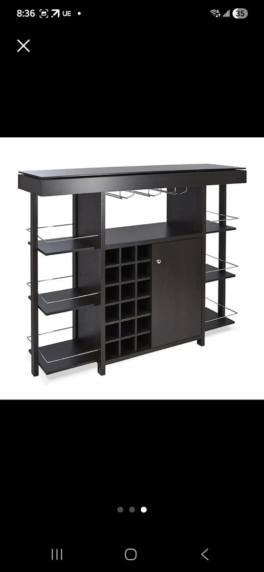 Dark Brown Bar Cabinet - photo 2