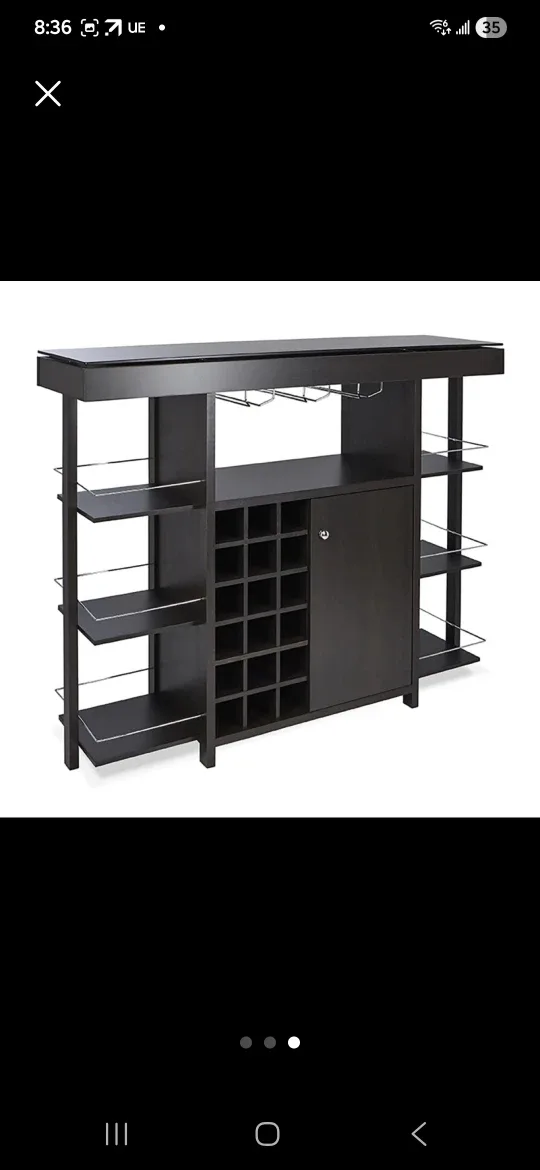 Dark Brown Bar Cabinet image indicator(2)