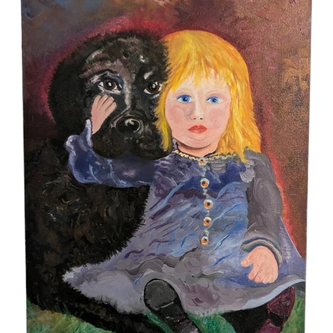 Oil on canvas "Olivia and Charlie" - photo 5