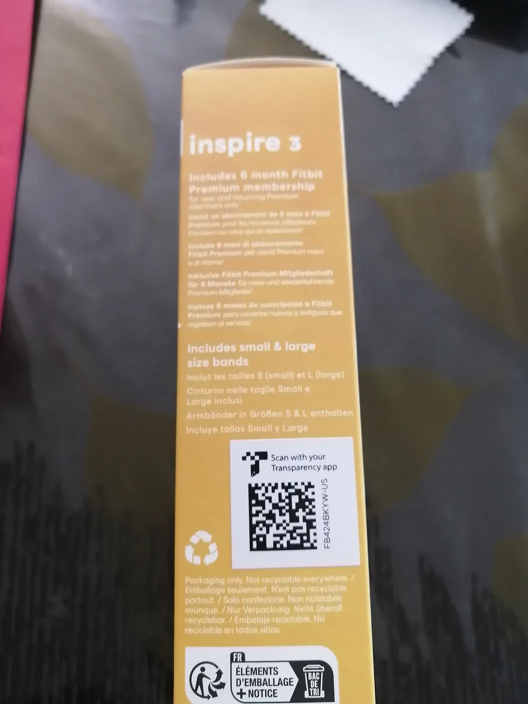 Fitbit Inspire 3 Health + Fitness Tracker, Yellow image indicator(3)