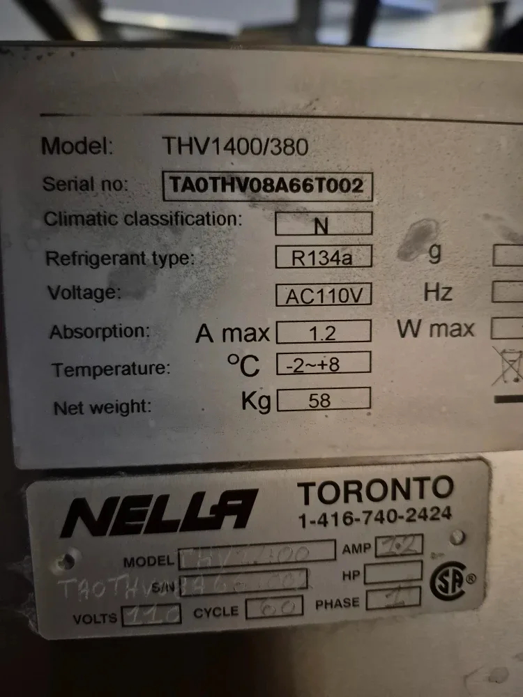 Nella THV1400/380 Refrigerated Pizza prep Countertop image indicator(4)