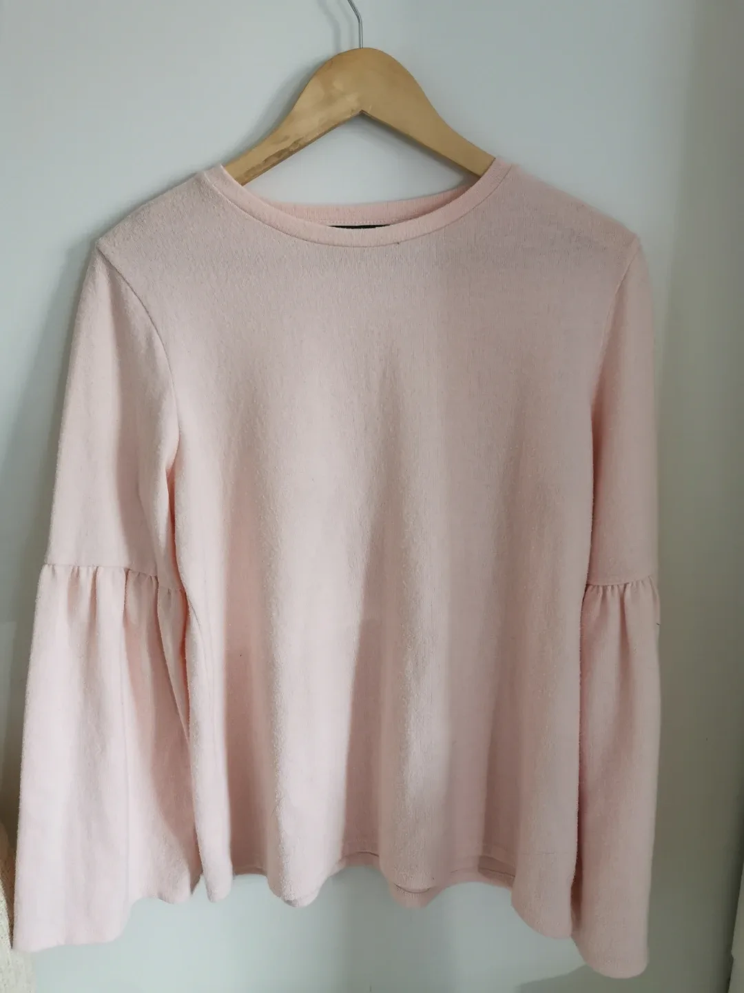 Pink Bell Sleeve Sweater - Zara