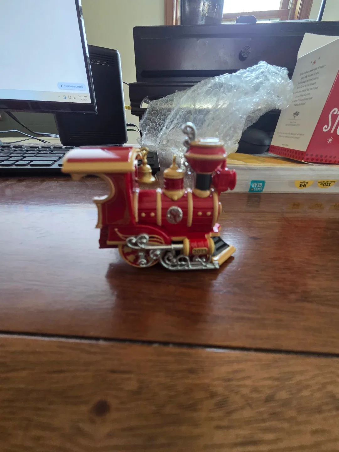 Hallmark Keepsake Santa Certified Train Ornament - 2013 image indicator(4)