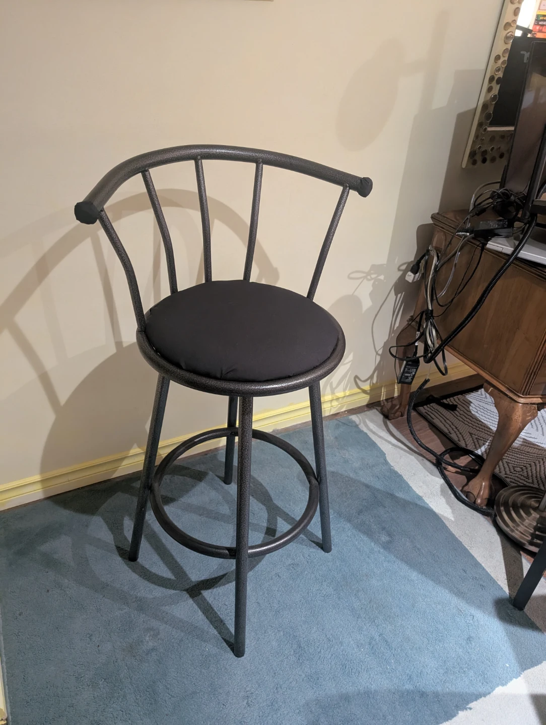***Modern Black Metal Bar Stools*** Set of 2 - photo 2