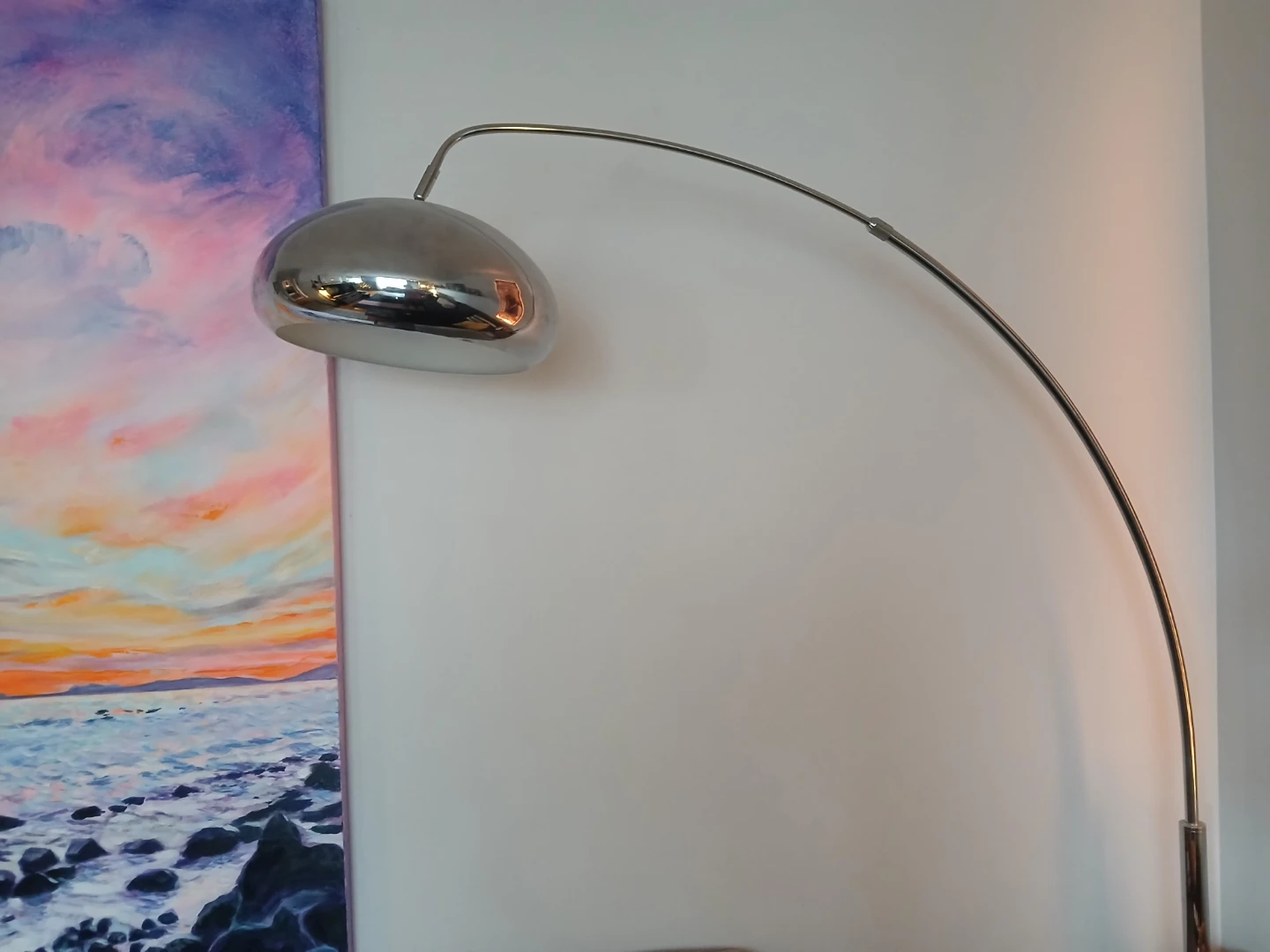 Chrome Arc Floor Lamp
