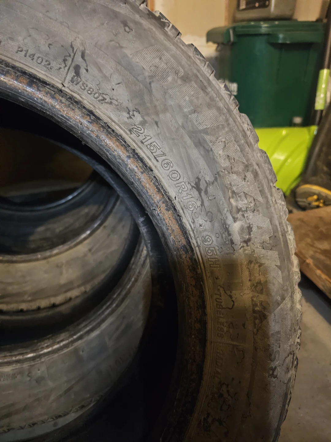 215/60R16 Bridgestone Winter Tires full set