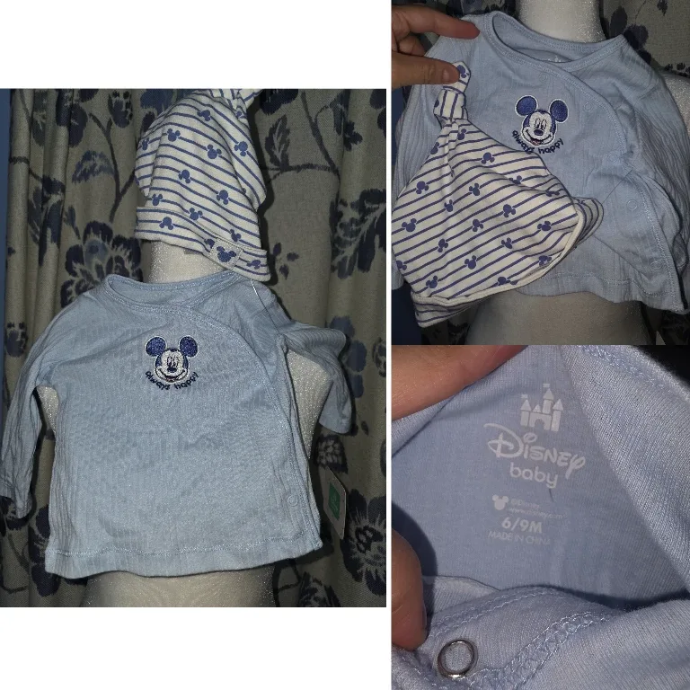 Disney Baby Blue Outfit 6/9M