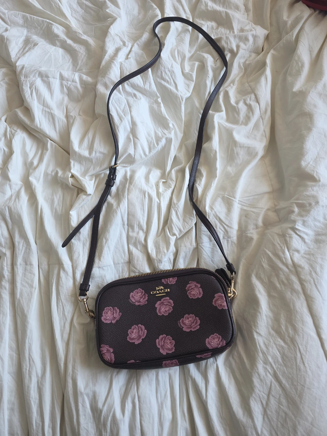 Coach Floral Print Crossbody Bag