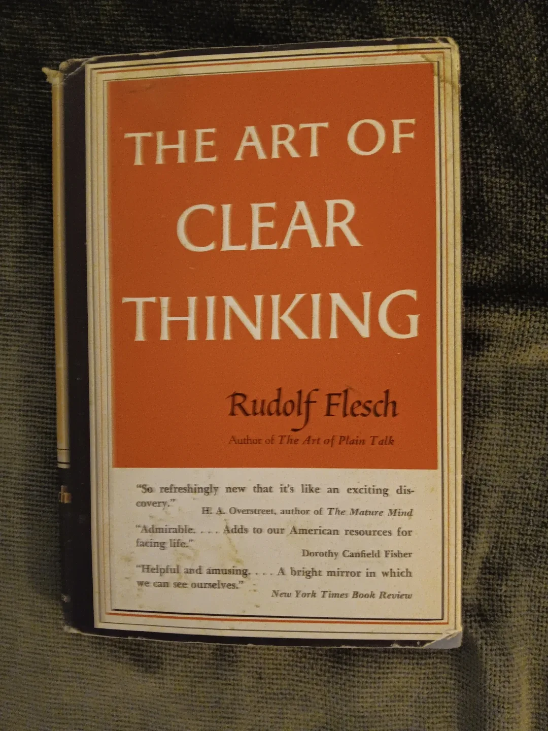 The Art of Clear Thinking by Rudolf Flesch #Cleanout