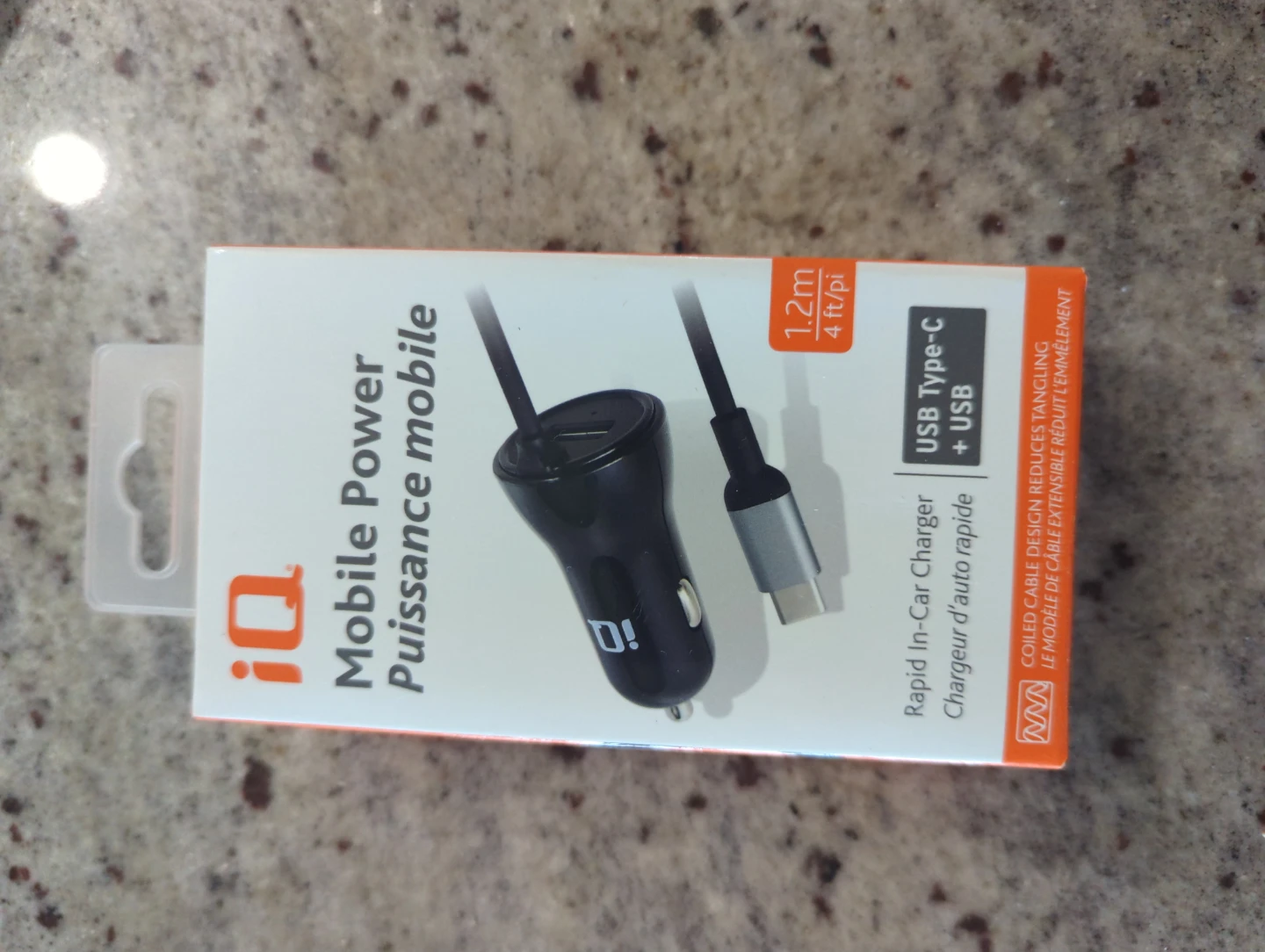 iQ Mobile Power Rapid In-Car Charger - USB Type-C