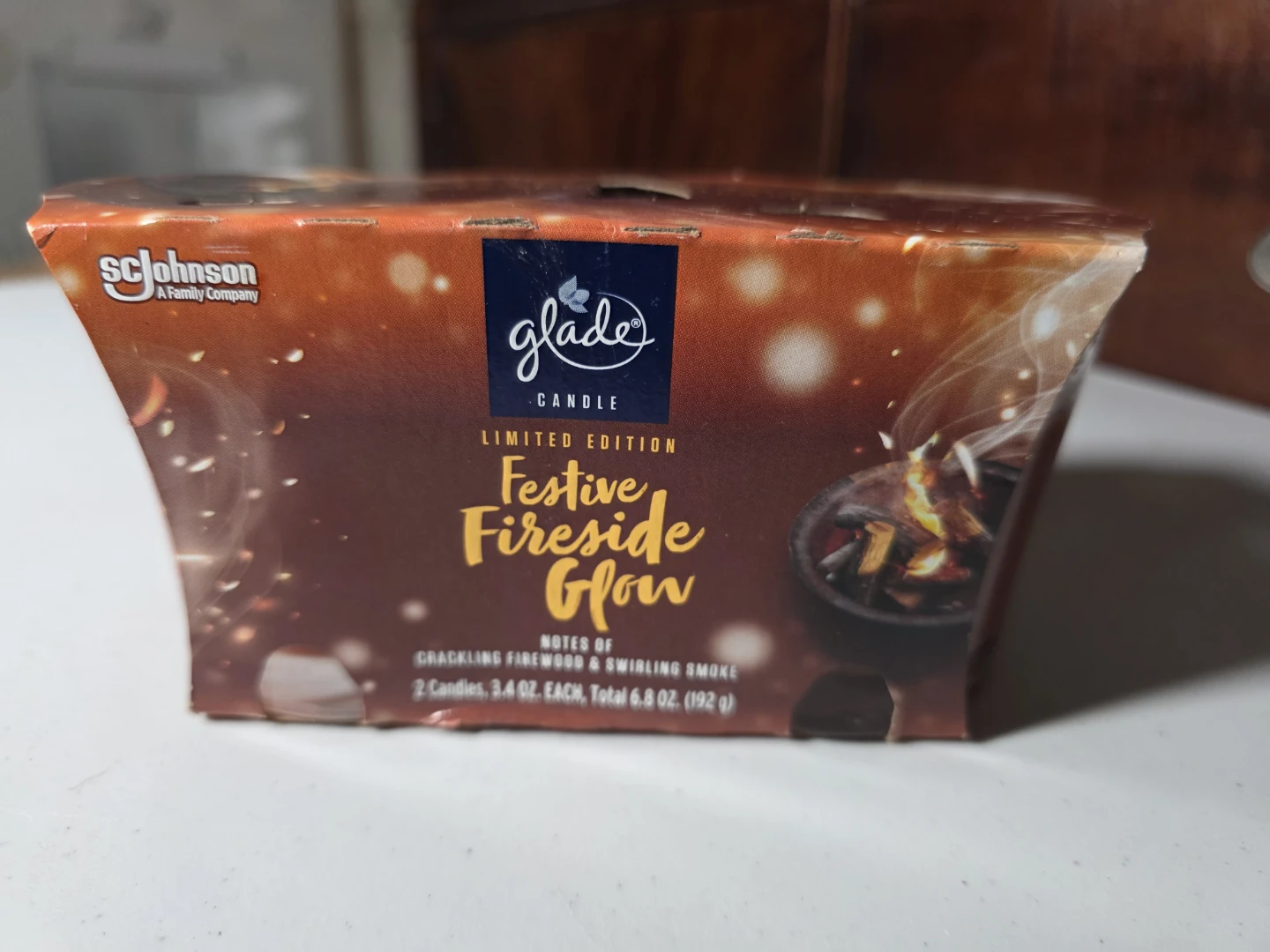 Glade Festive Fireside Glow Candles (2 pack) - photo 3