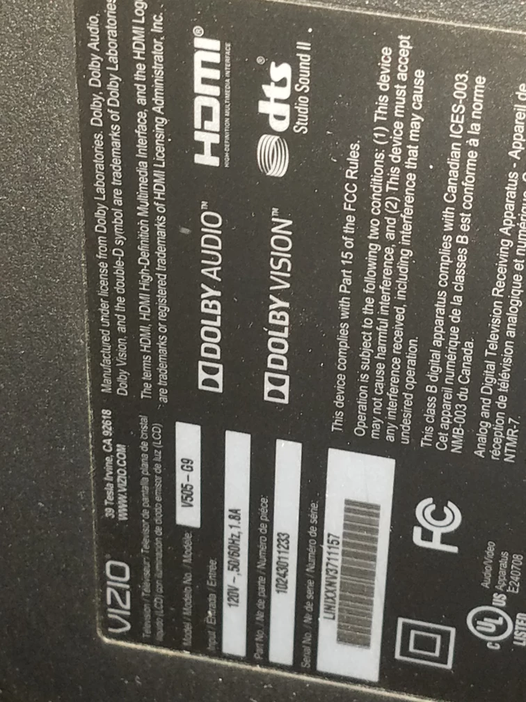 Vizio V505-G9 50" Class 4K UHD LED TV - photo 3