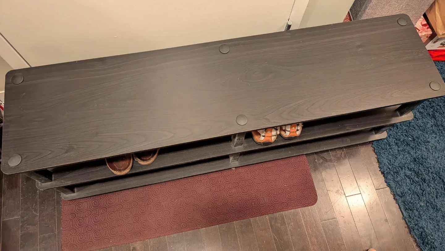 Black Shoe Rack, Solid Quality image indicator(2)