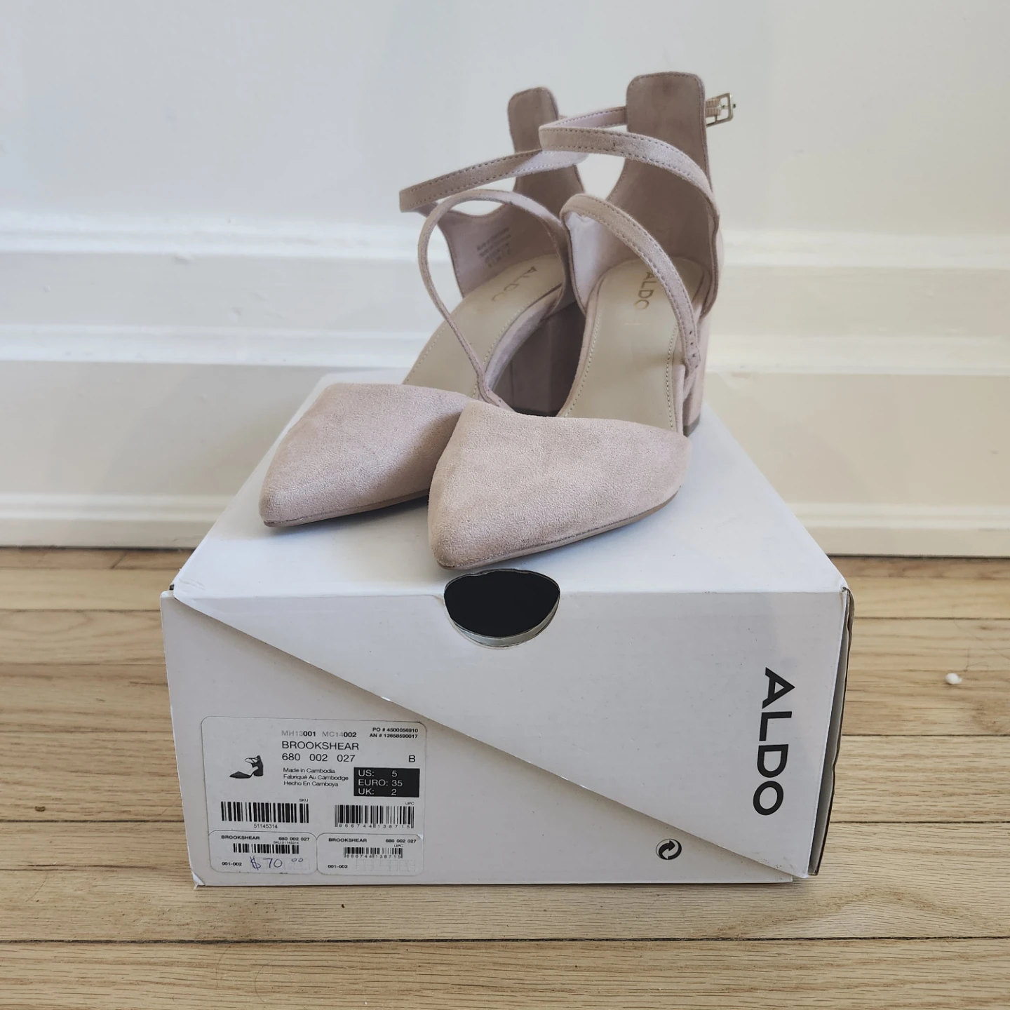 Aldo Brookshear Heels - Size 5, Light Pink