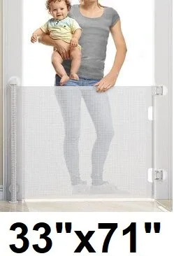 Retractable Safety Gate - 33" x 71"
