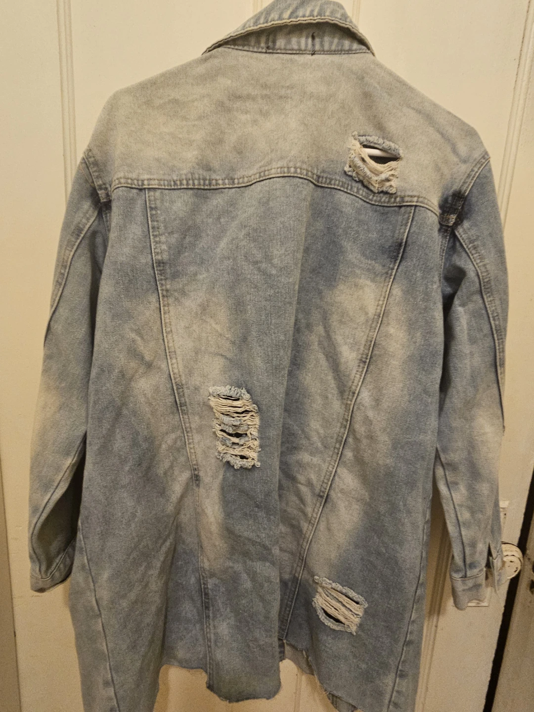 36.5 Distressed Denim Jacket - Size S - photo 4