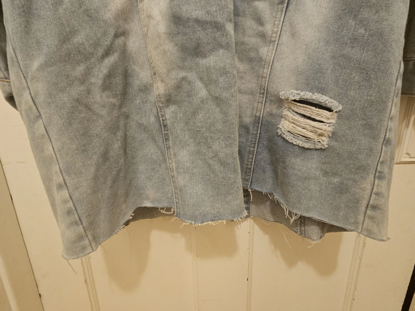 36.5 Distressed Denim Jacket - Size S - photo 5