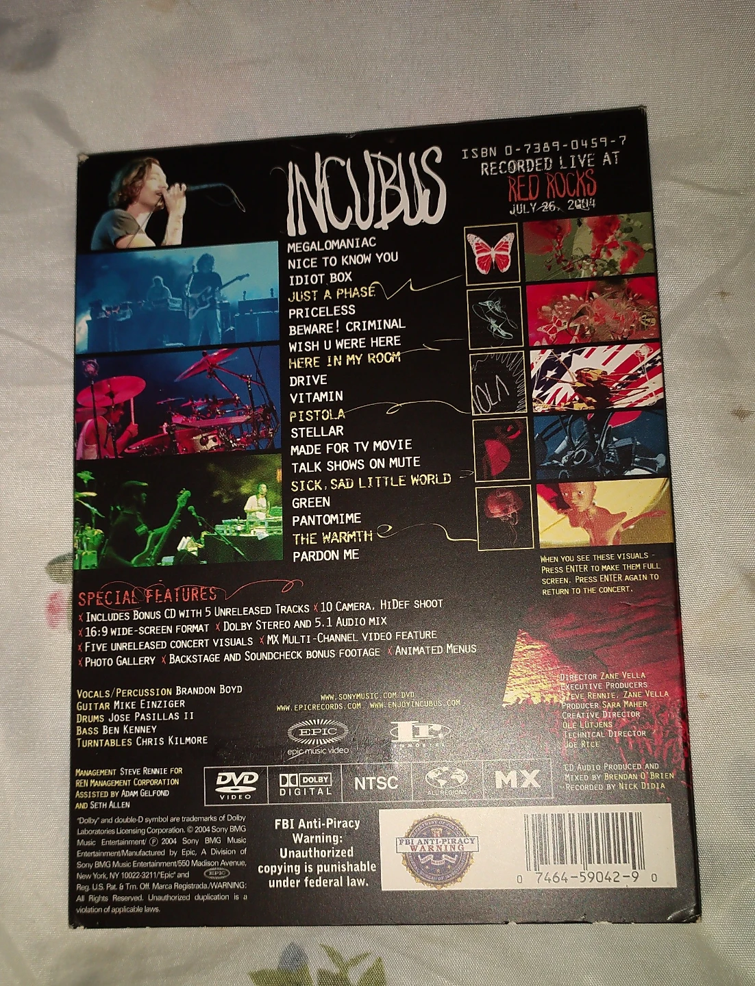Incubus - Alive at Red Rocks DVD - photo 2